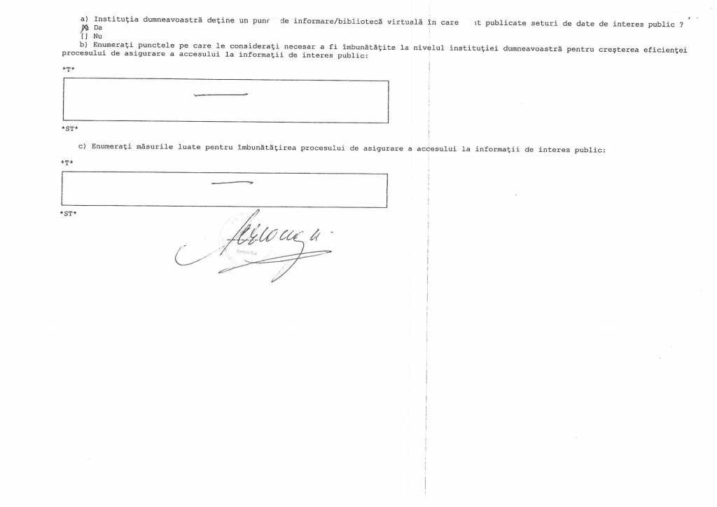 Raport de evaluare leaga nr. 544/2001